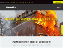 Tablet Screenshot of crownfire.ca